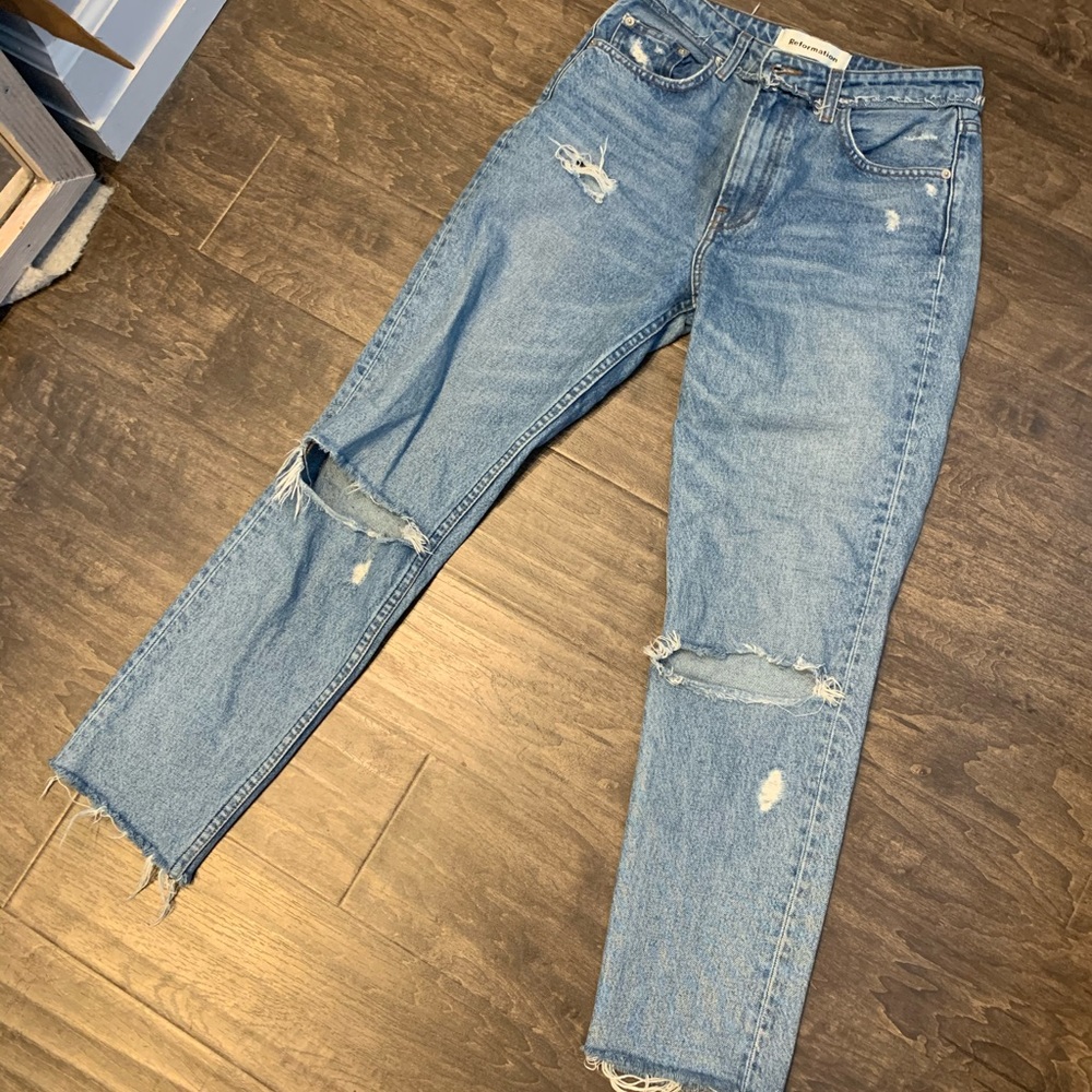 Reformation high rise crop cigarette in Savu